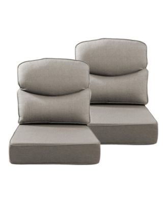 Luxury Smile 24x24x6 Outdoor Cushions, Water Resistant Olefin Deep Seat Cushion for Patio Wicker Chair Sofa