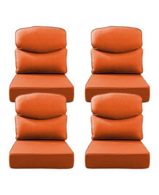 Luxury Smile 24x24x6 Outdoor Cushions, Water Resistant Olefin Deep Seat Cushion for Patio Wicker Chair Sofa