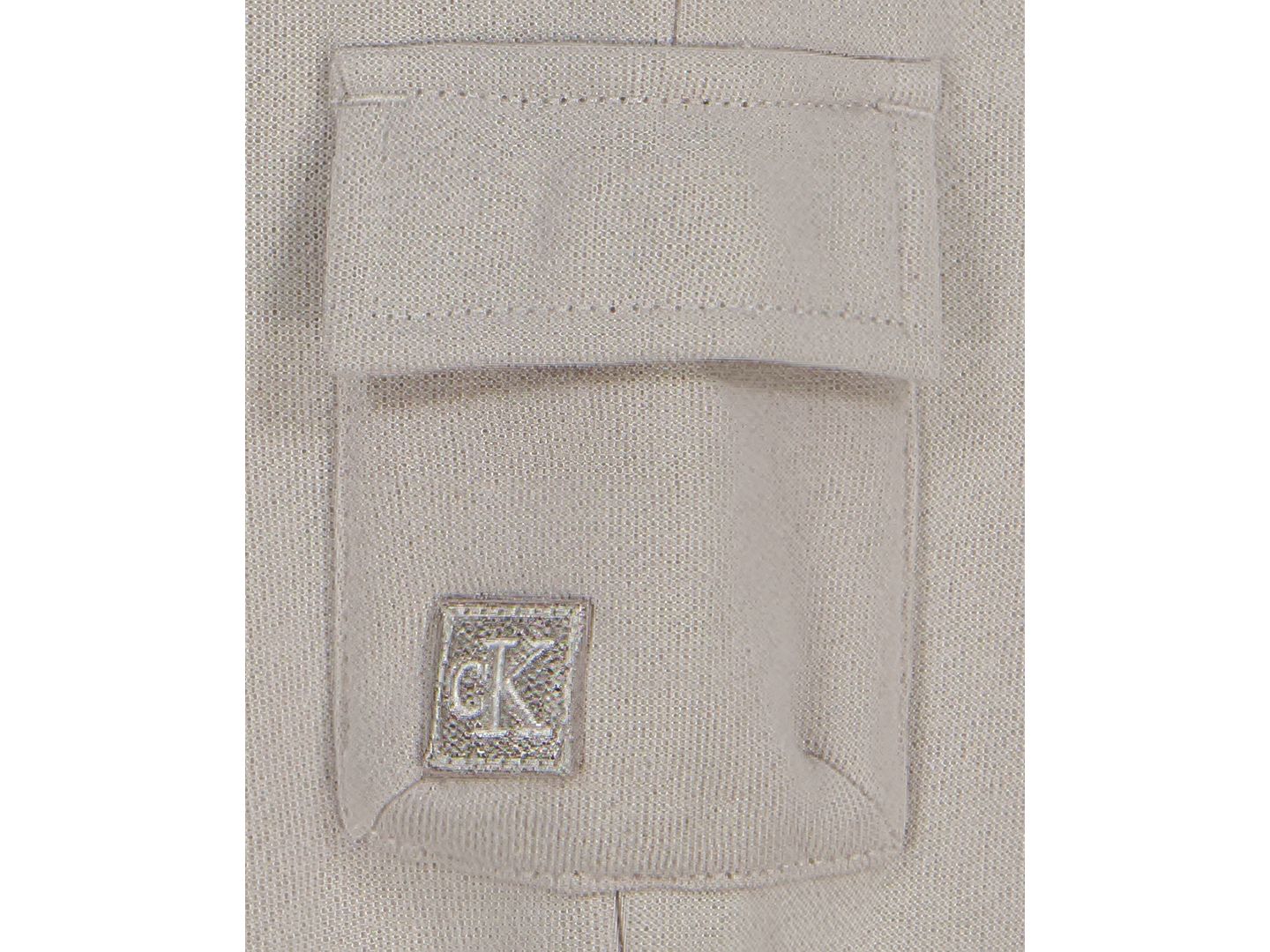 Calvin Klein Baby Boys' Fleece Baseball Jacket, Bodysuit and Cargo Jogger Pants, 3-Piece Set, цвет: Кремовый — фото 6