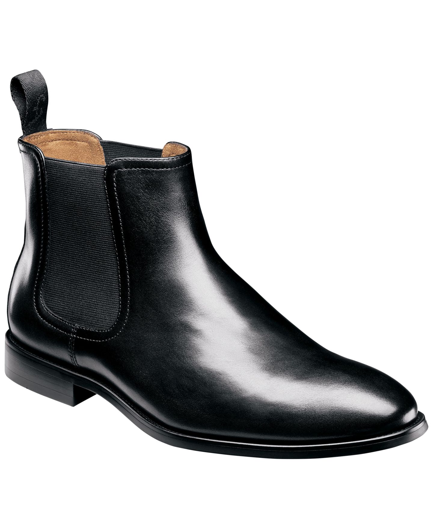 Мужские ботинки Florsheim Ruvo Leather Chelsea, цвет: Чёрный гладкий — фото 1