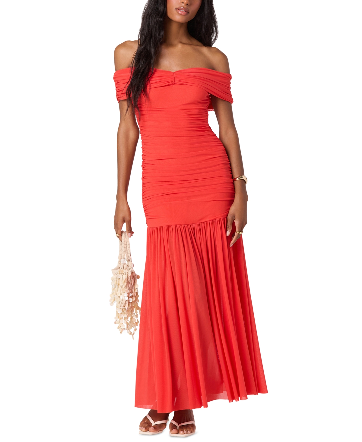 Astr the Label Women's Andreanna Off-The-Shoulder Maxi Dress