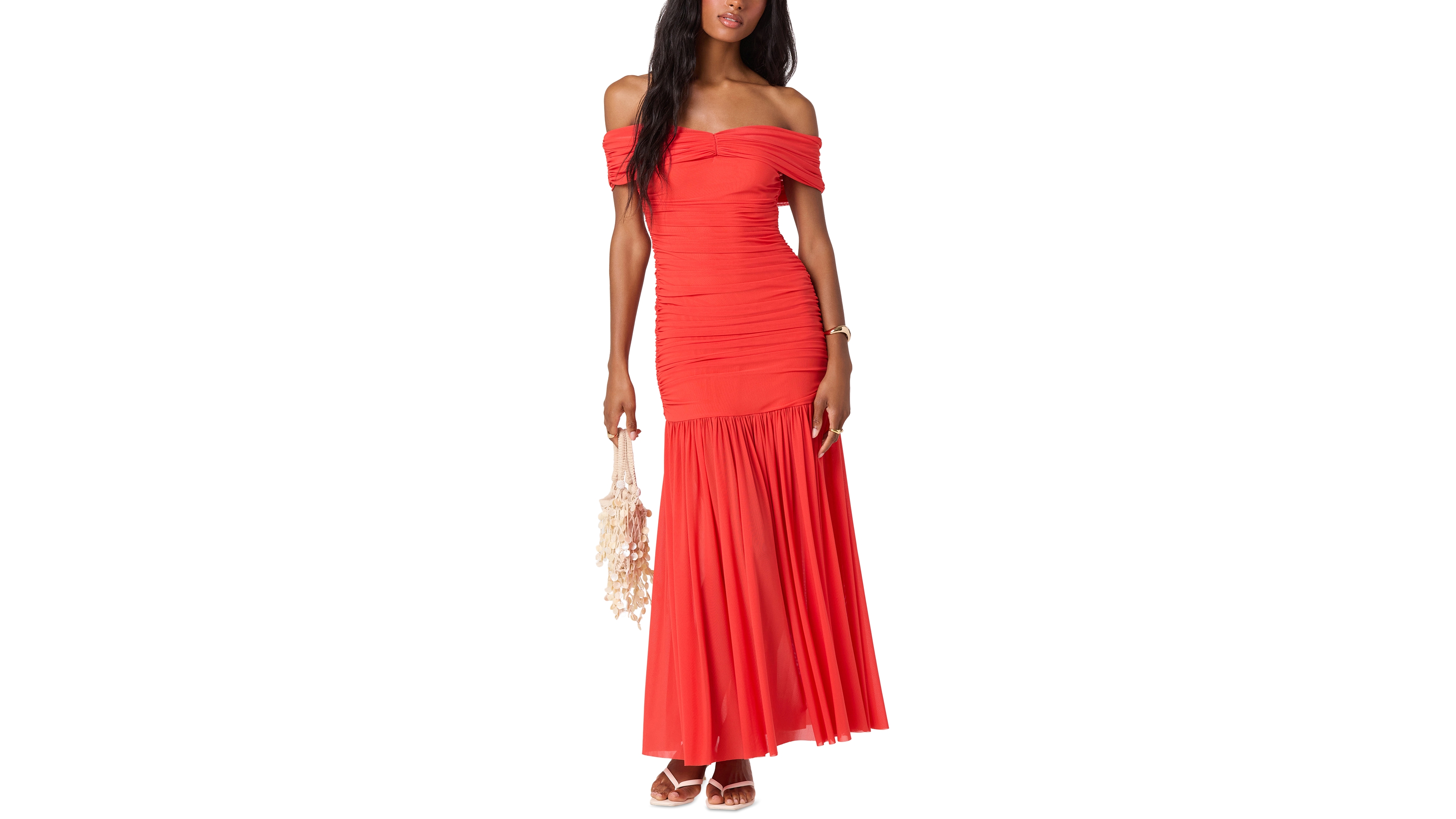 Astr the Label Women's Andreanna Off-The-Shoulder Maxi Dress