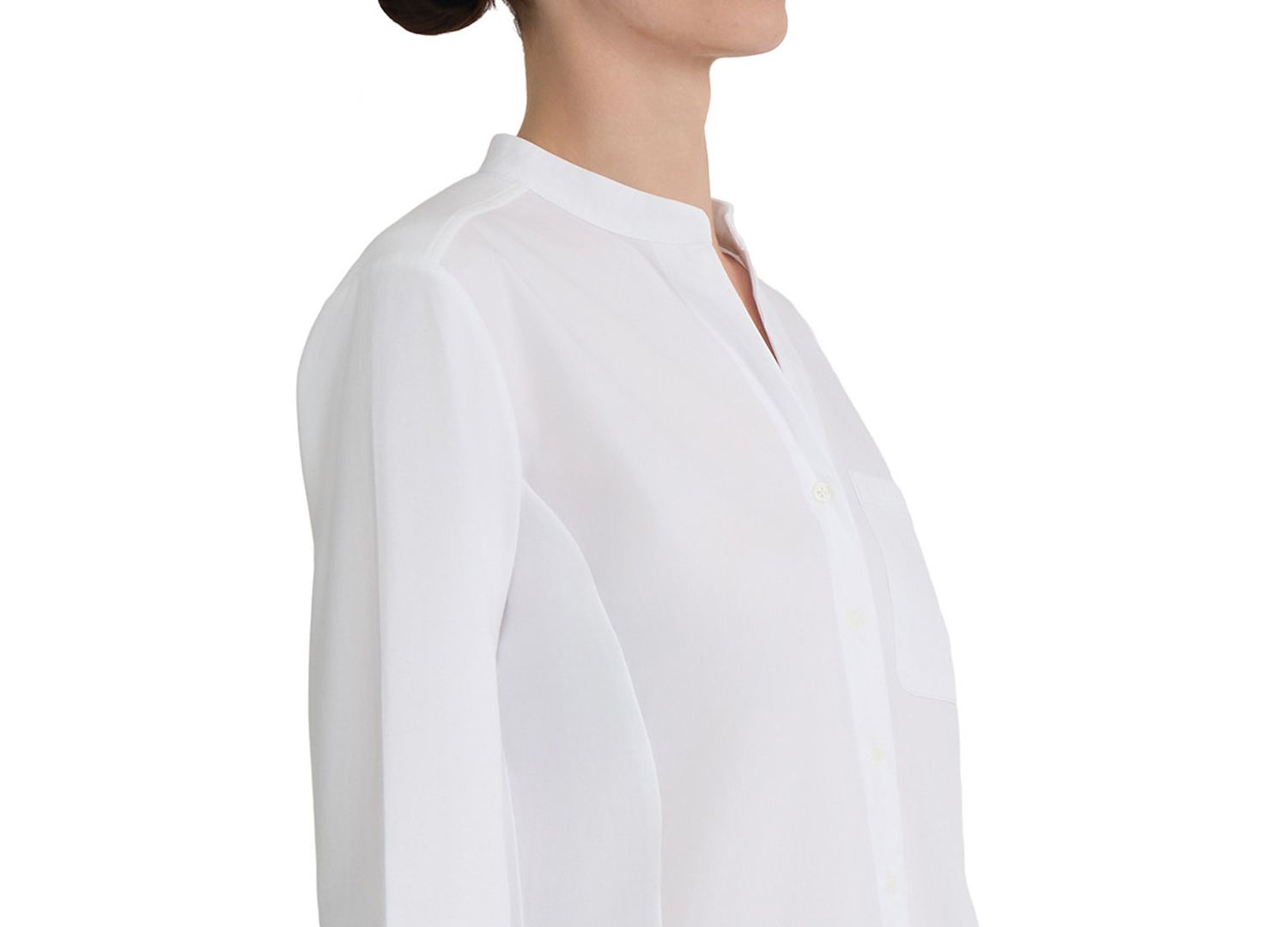 Women's Stand Collar Long-Sleeve Shirt