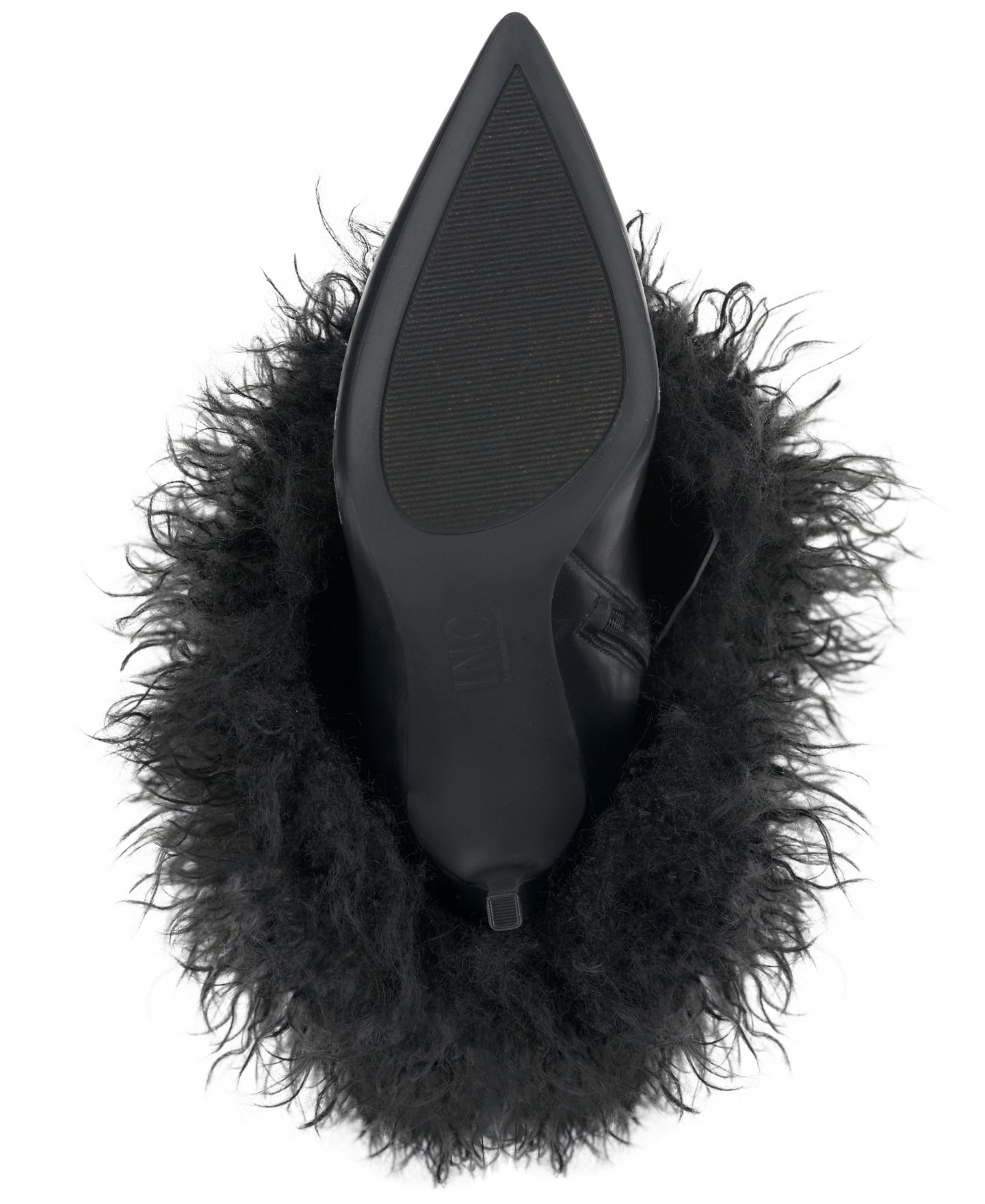 Женские ботинки I.N.C. International Concepts Shaima Dress Boots, цвет: Чёрный искусственный мех — фото 5