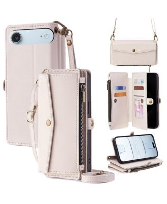 Crossbody Card-Slot Wallet Case for Apple iPhone 12 to iPhone 17