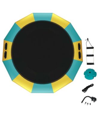 15-Feet Inflatable Water Bungee-Cord Splash Bouncer Trampoline, 330-lb Capacity, Ages 14+