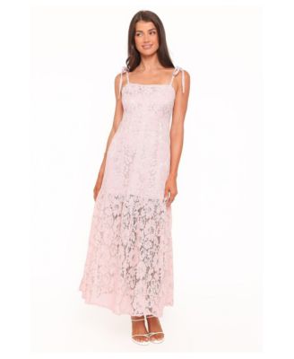 Women's Nicolette Lace Floral Square Neck Maxi Dress