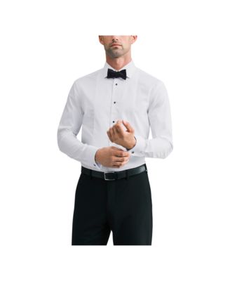 Men's CK Occasion Spread Collar French Cuff Stretch Dress Shirt