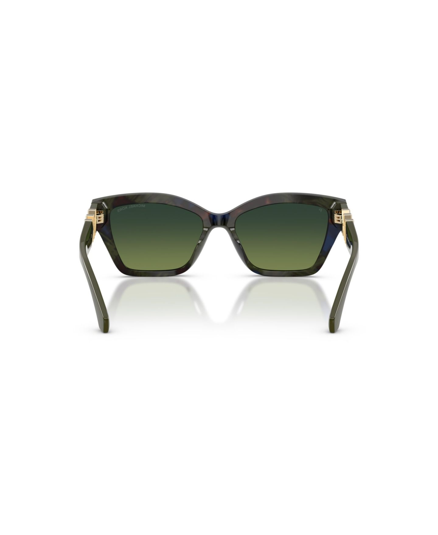 Женские солнцезащитные очки Michael Kors Polarized Square Sunglasses Santa Barbara MK2292U, цвет: Оливковый камуфляжный черепаховый — фото 5