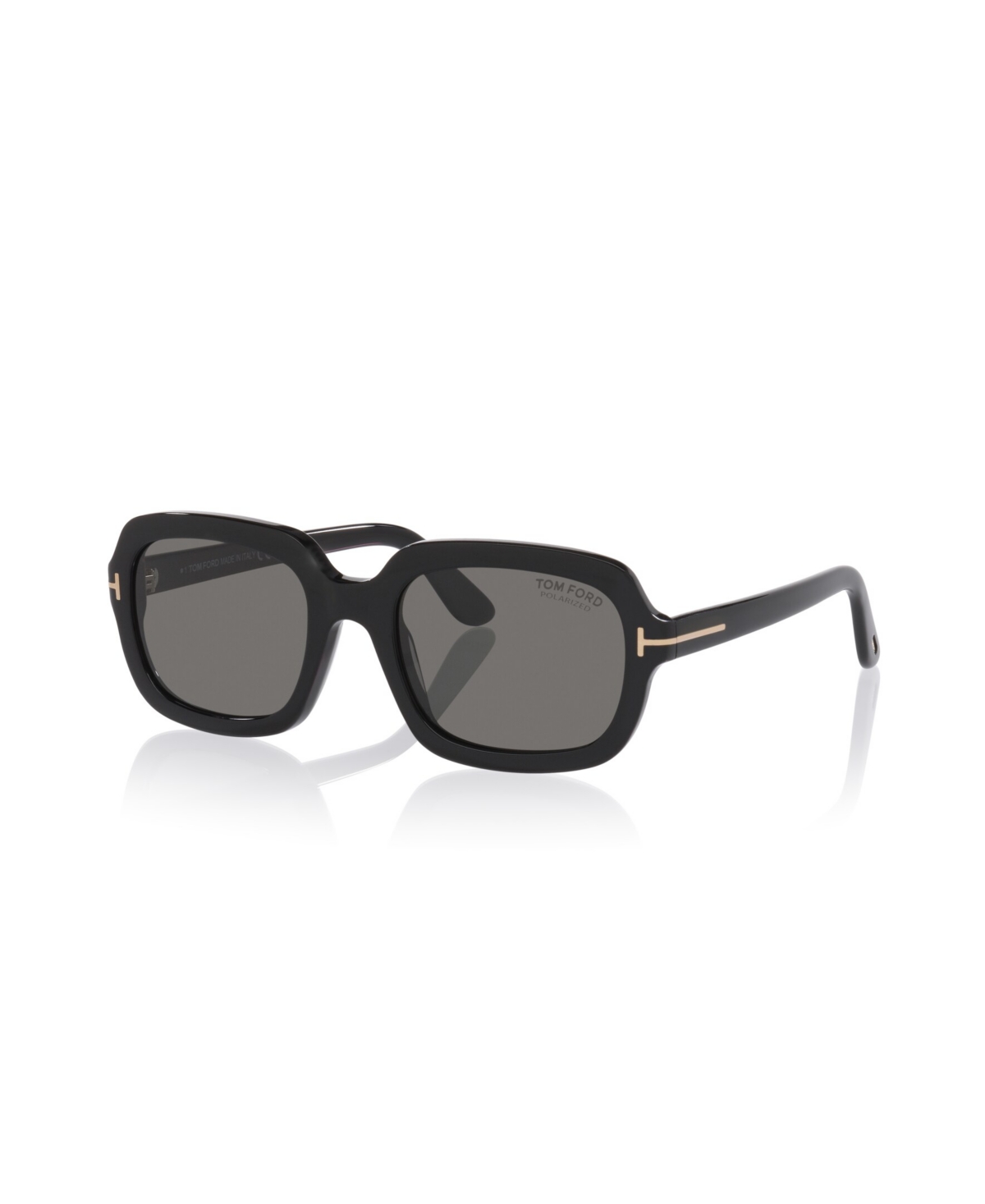 Tom Ford Women's Rectangle Acetate Sunglasses Lana-02 - Black Shiny