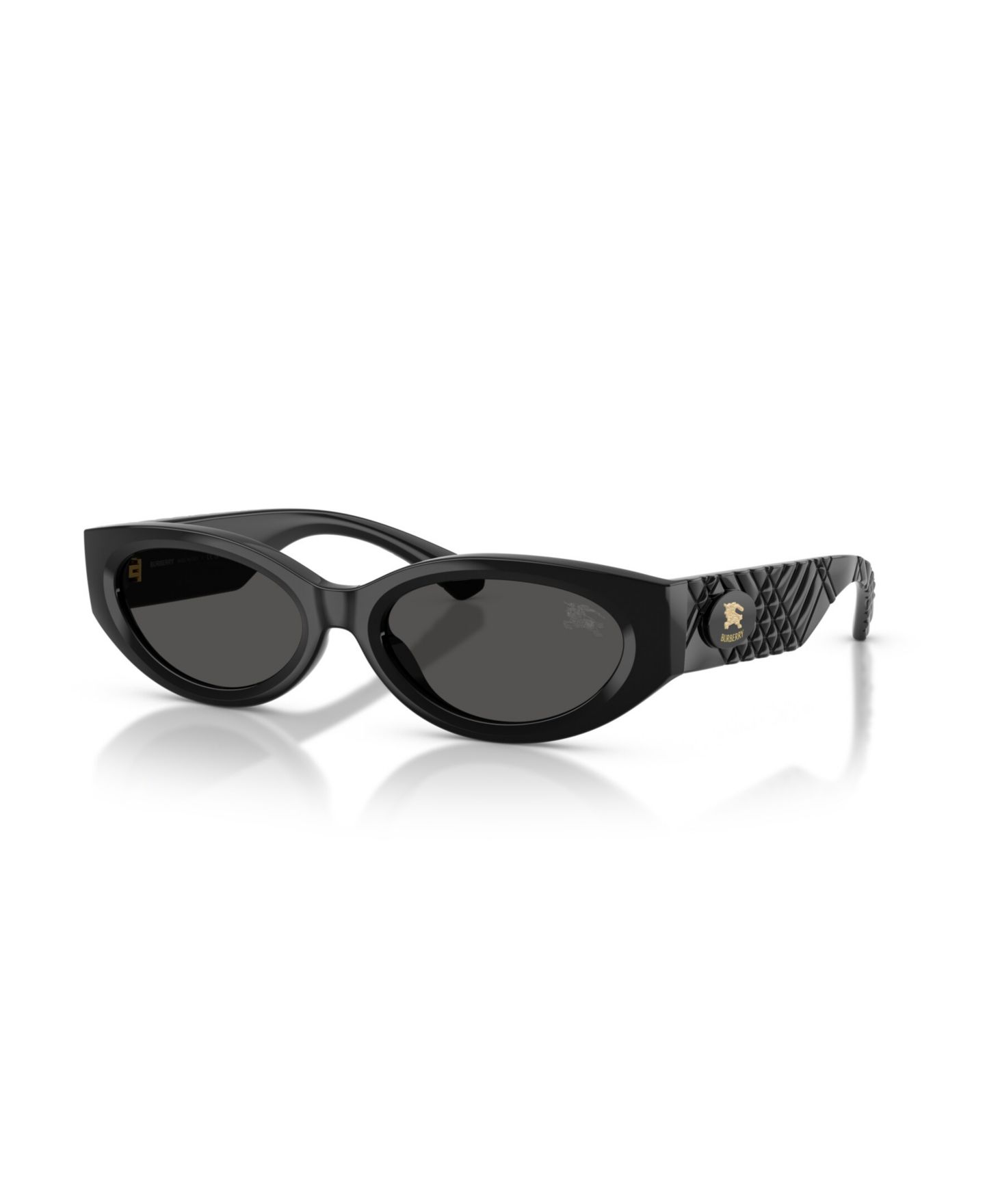 Женские солнцезащитные очки Burberry Oval Sunglasses BE4505U, цвет: Чёрный — фото 1