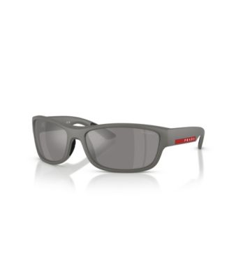 Polarized Mirrored Rectangle Sunglasses PS C04S