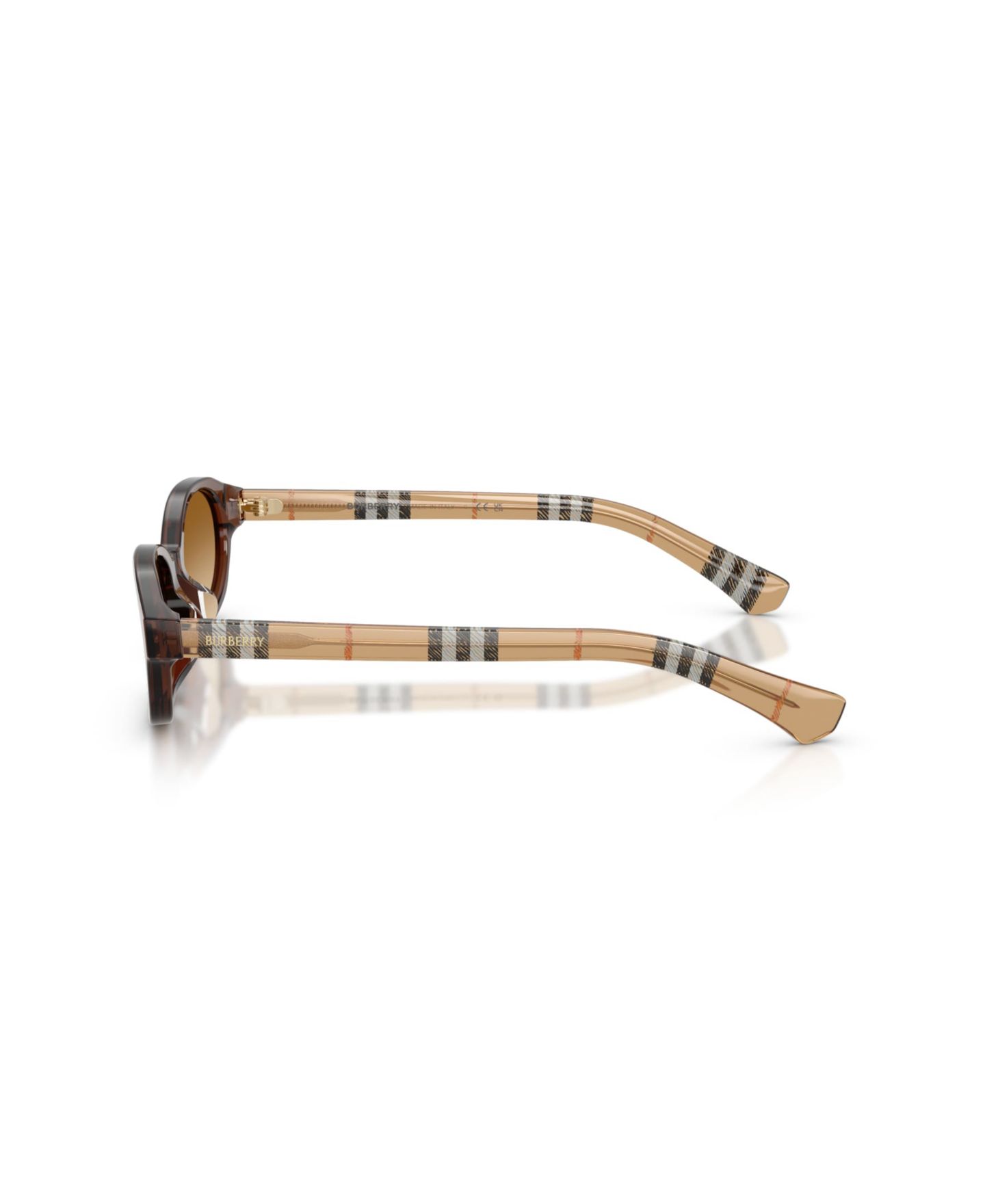 Женские солнцезащитные очки Burberry BE4508D с градиентными линзами, цвет: Коричневый — фото 3