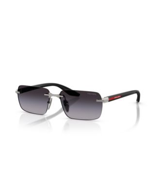 Men's Rimless Rectangle Sunglasses PS C52S