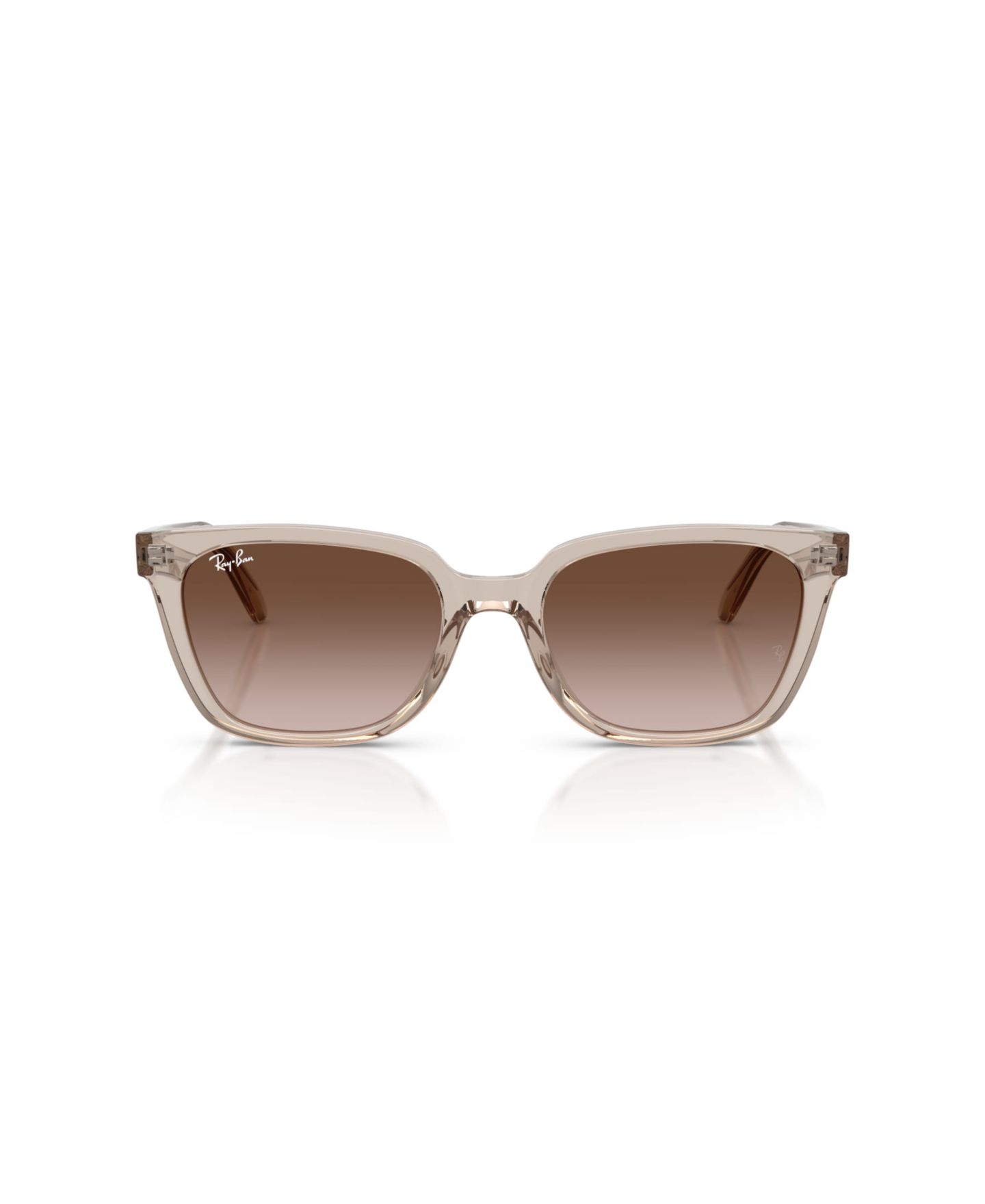 Женские солнцезащитные очки Ray-Ban RB2243D с градиентными линзами, квадратные, цвет: Прозрачный коричневый — фото 2