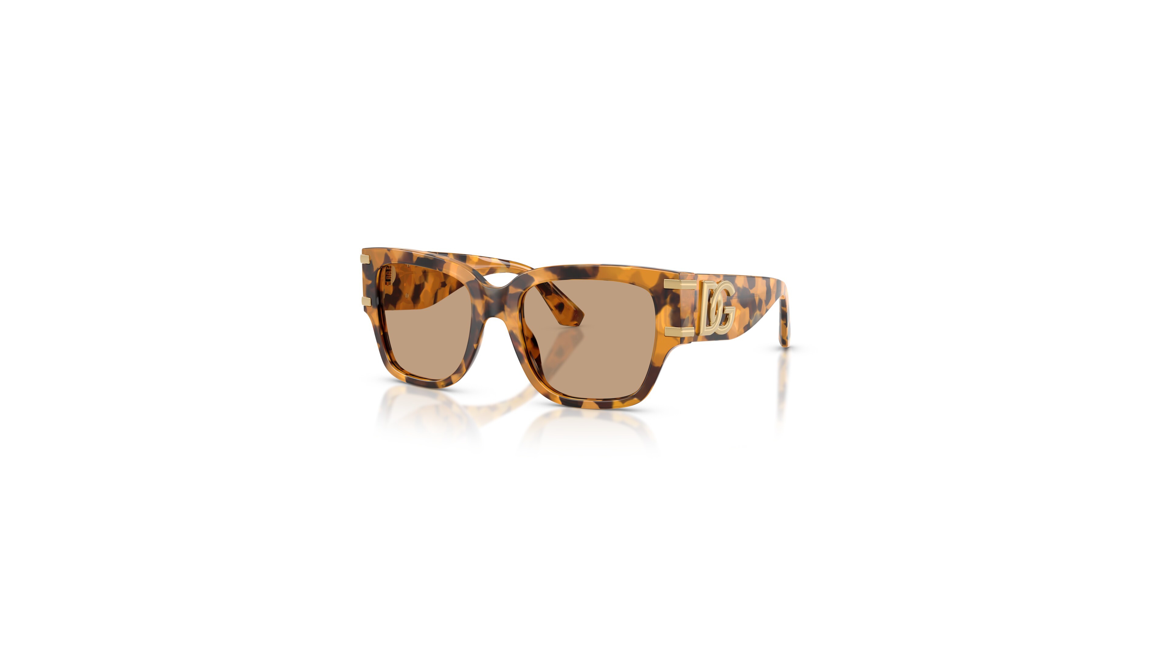 Dolce&Gabbana Women's DG4563 Square Tortoise Shell Print Sunglasses
