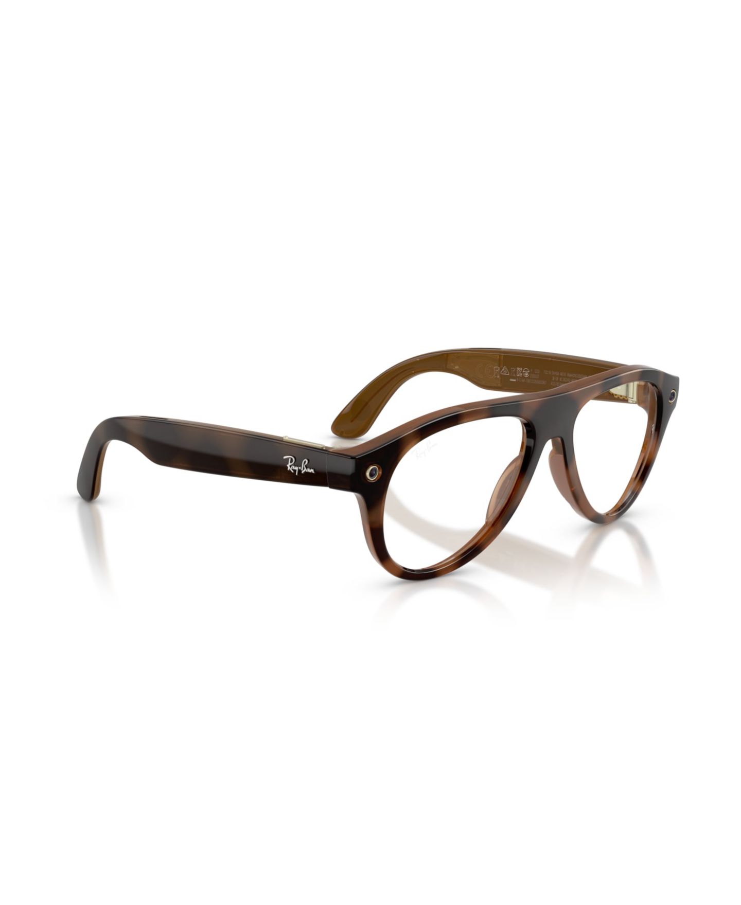 Солнцезащитные смарт-очки Ray-Ban Meta Gen 3 Aviator RW4016 с ИИ и линзами Transitions, цвет: Гавана — фото 6