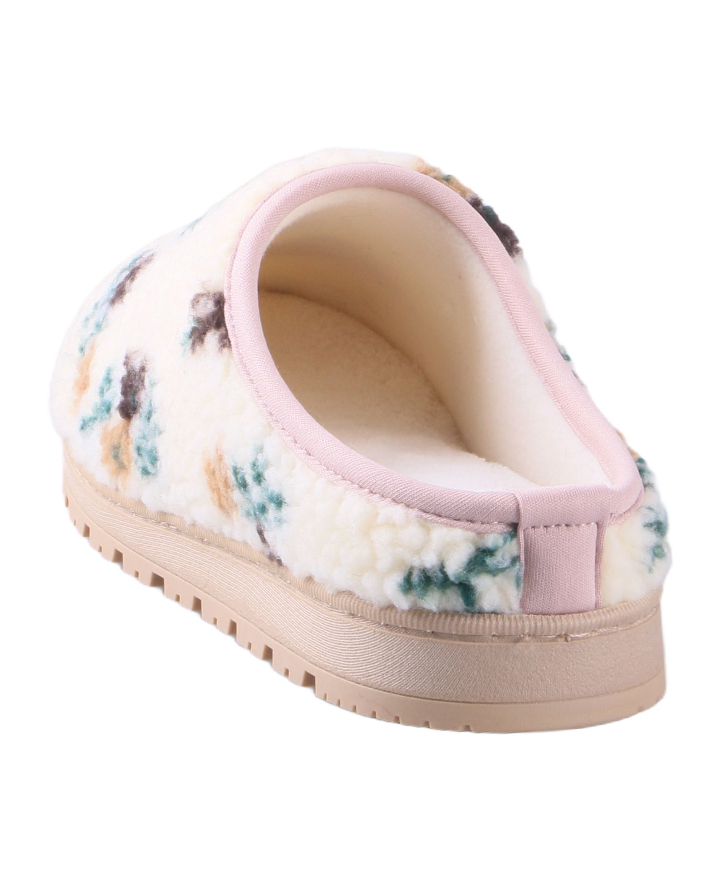 Женские сабо Isotoner Signature Isotoner Floral Sherpa Indoor/Outdoor Clog Slippers, цвет: Коричневый — фото 3