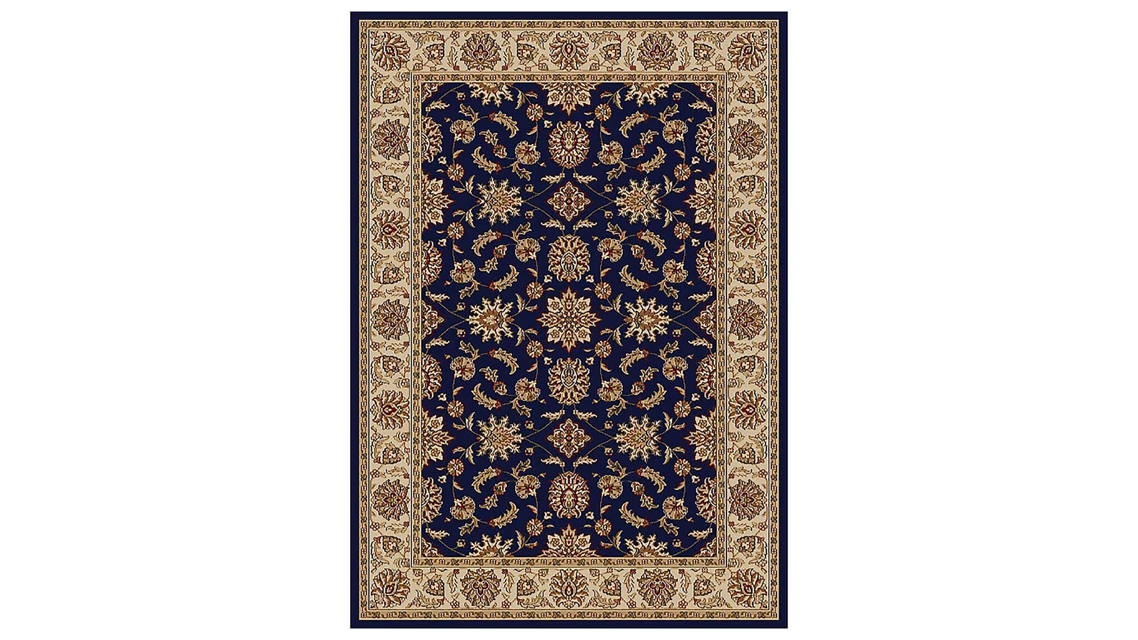 Closeout! Km Home 1592/1081/Navy Pesaro Blue 5'5" x 7'7" Area Rug
