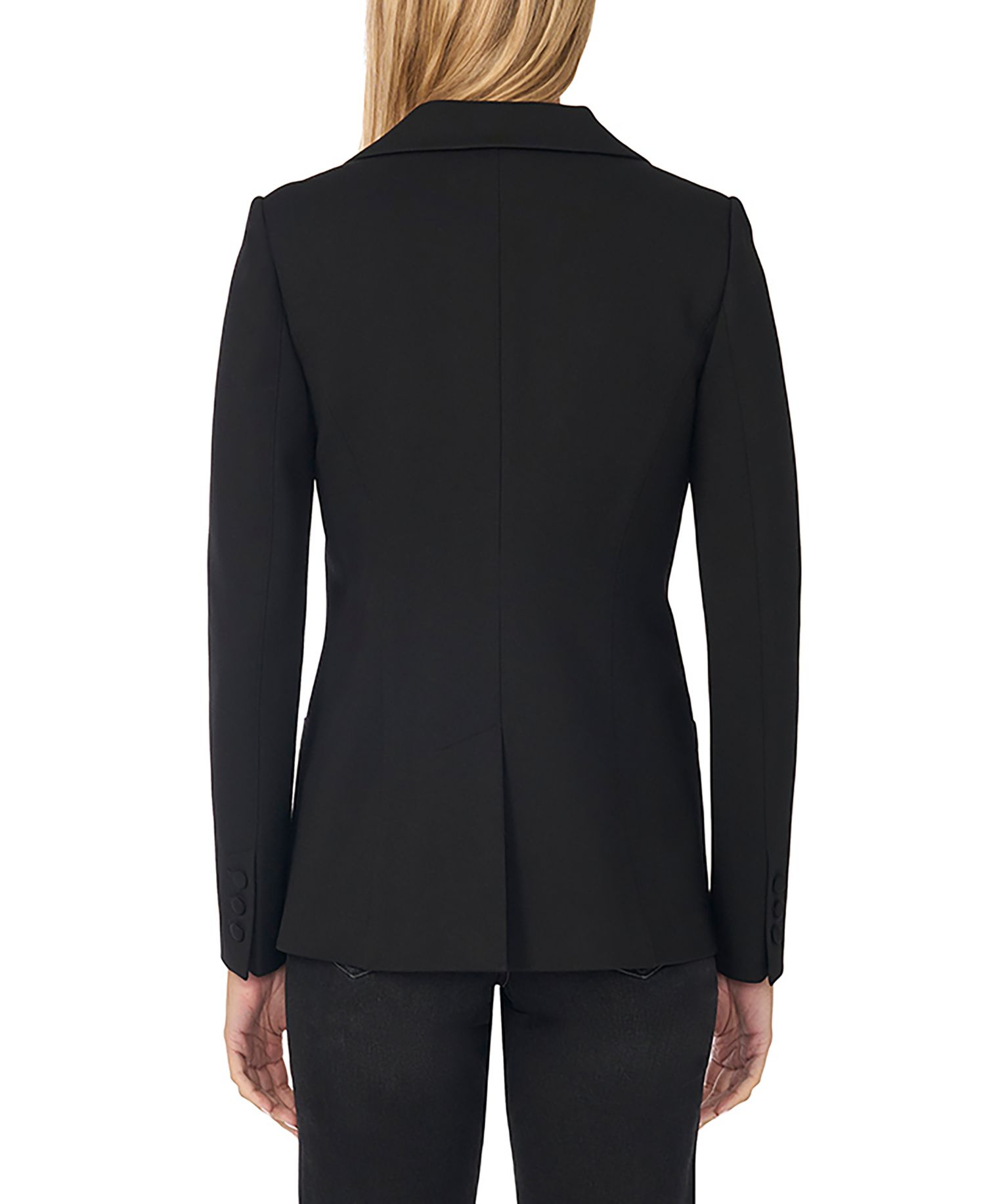 Women's Stretch Single-Breasted Blazer With Patch Pockets
