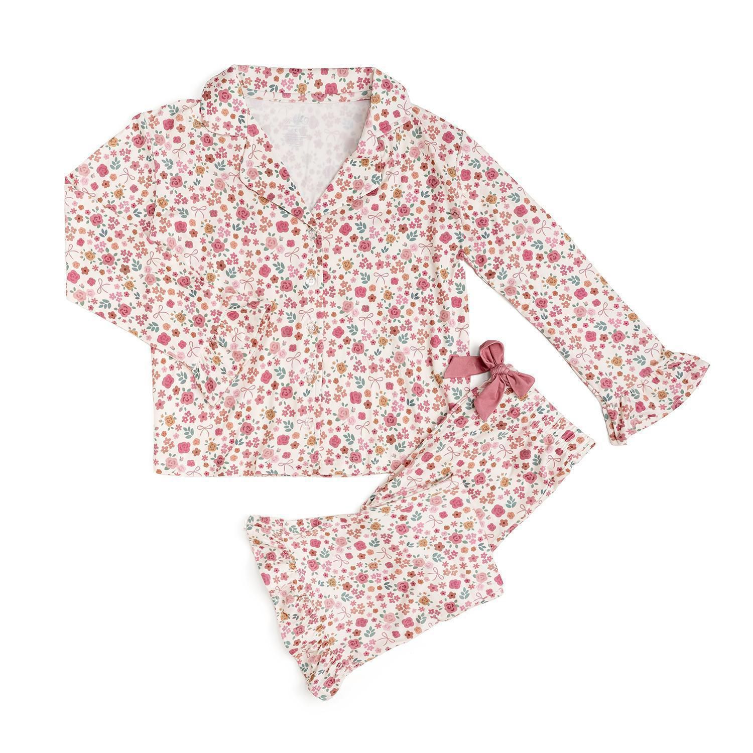 Toddler Girls Berry Floral Two-Piece Set