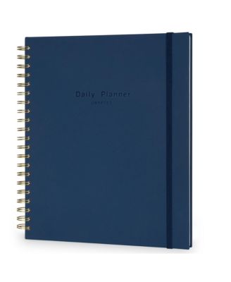 Undated Daily Planner Hourly Schedule Habit Tracker To Do List Hardcover Notebook