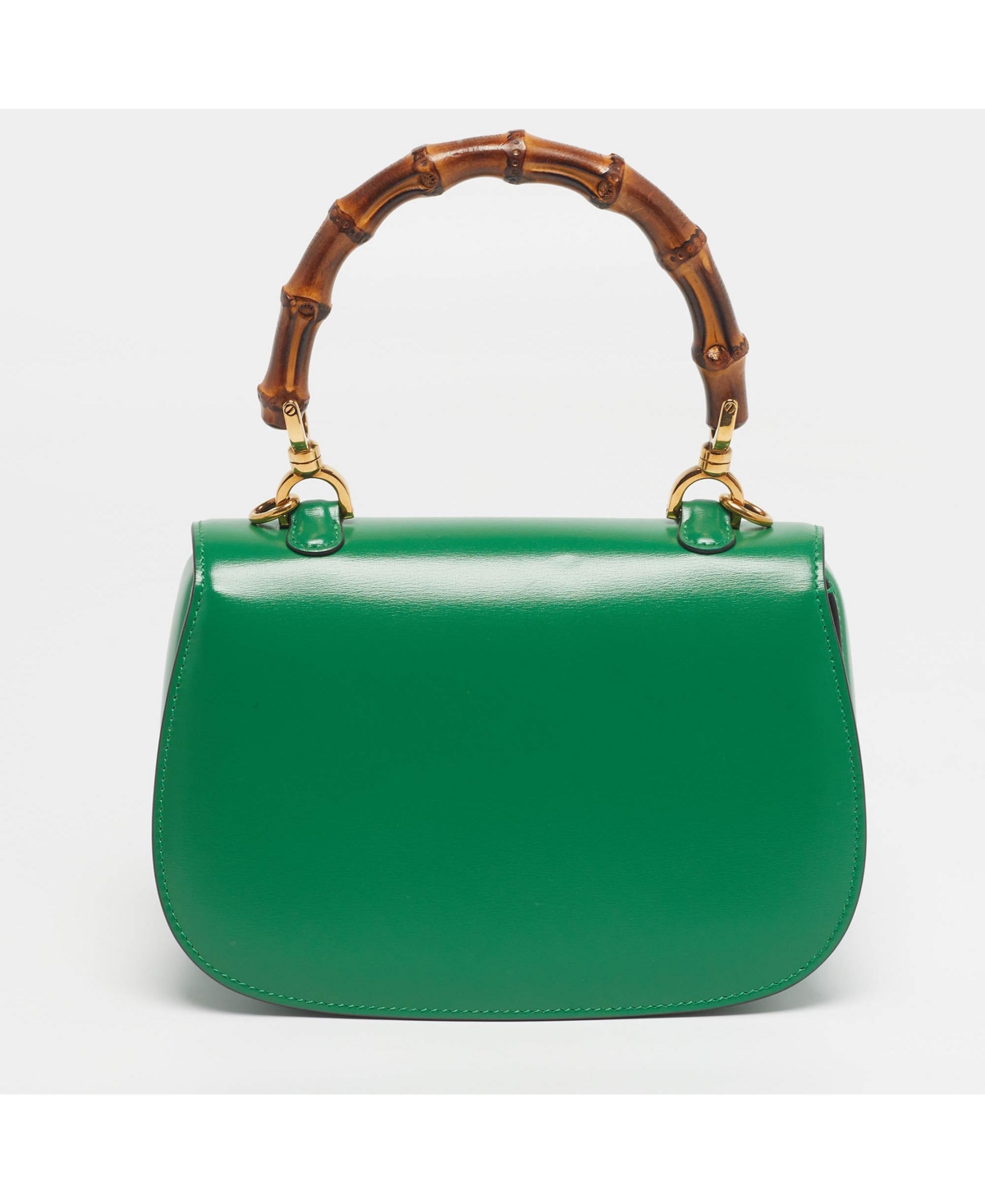 Pre-Owned Gucci Women's Bamboo 1947 Small Leather Top Handle Bag
