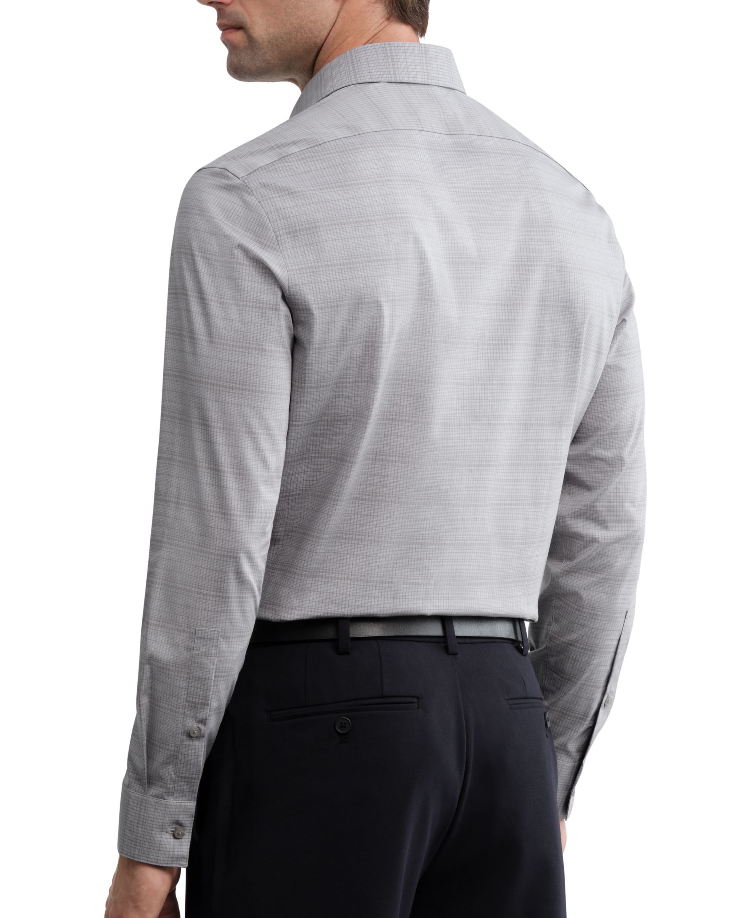 Men's Wrinkle-Free Slim-Fit Cotton-Blend Dress Shirt
