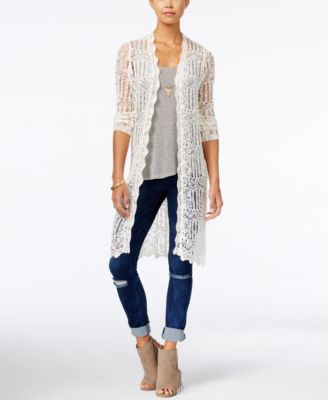 macys duster cardigan