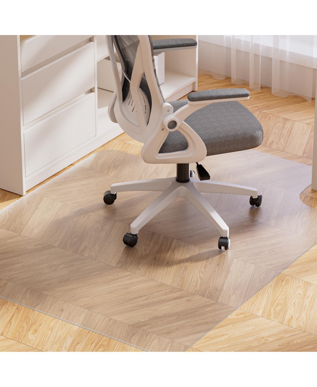 Danrong Office Chair Mat For Hardwood Floors Protector For Rolling Chairs