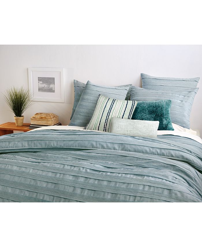 Donna Karan CLOSEOUT! DKNY Loft Stripe Jade Duvet Covers Macy's