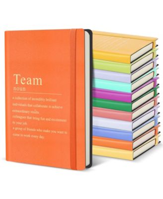24 Pack Bulk Inspirational Leather Team Journals Employee Appreciation Gifts