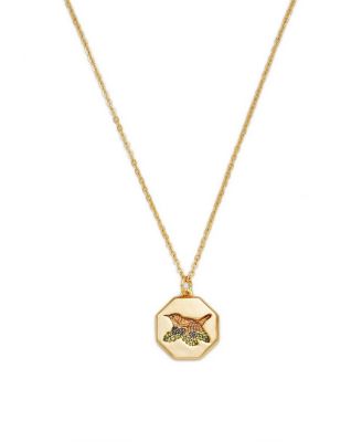 Wren and Blackberry Necklace in Gold