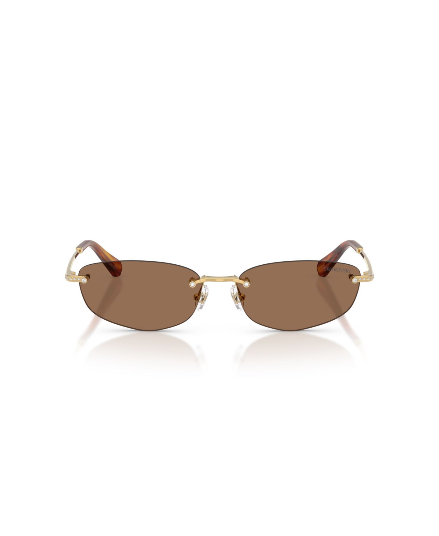 Женские солнцезащитные очки Swarovski Sunglasses, SK7045D, цвет: Золотой — фото 2