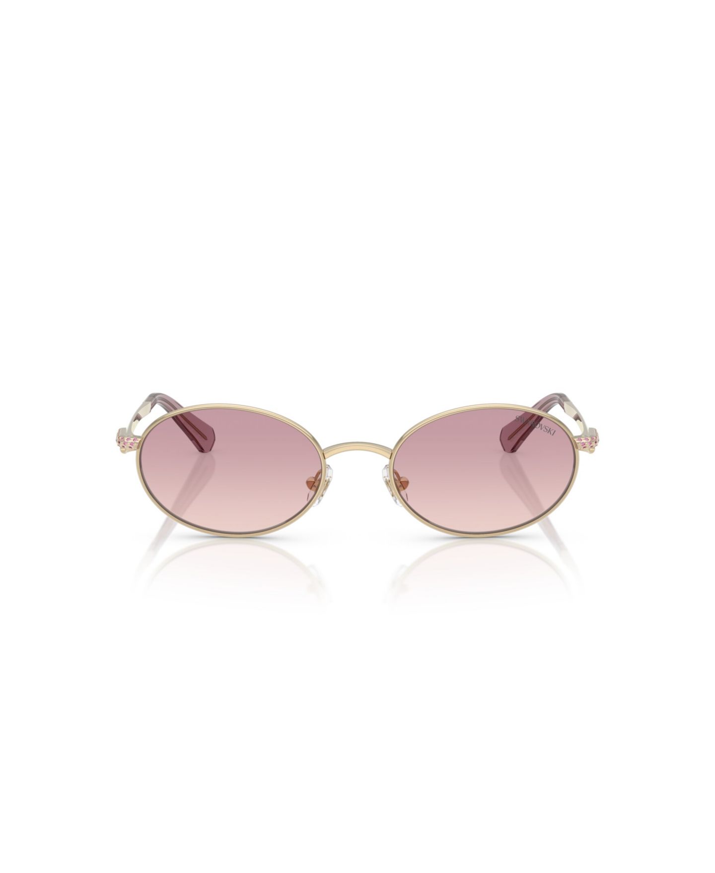 Женские солнцезащитные очки Swarovski Sunglasses, SK7033, цвет: Коричневый — фото 9