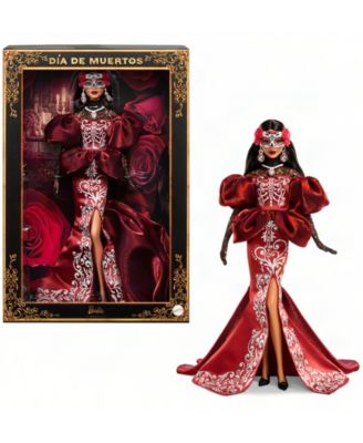2026 Día De Muertos Collectible Doll with Satin Mermaid Dress and Removable Mask, Ages 6+