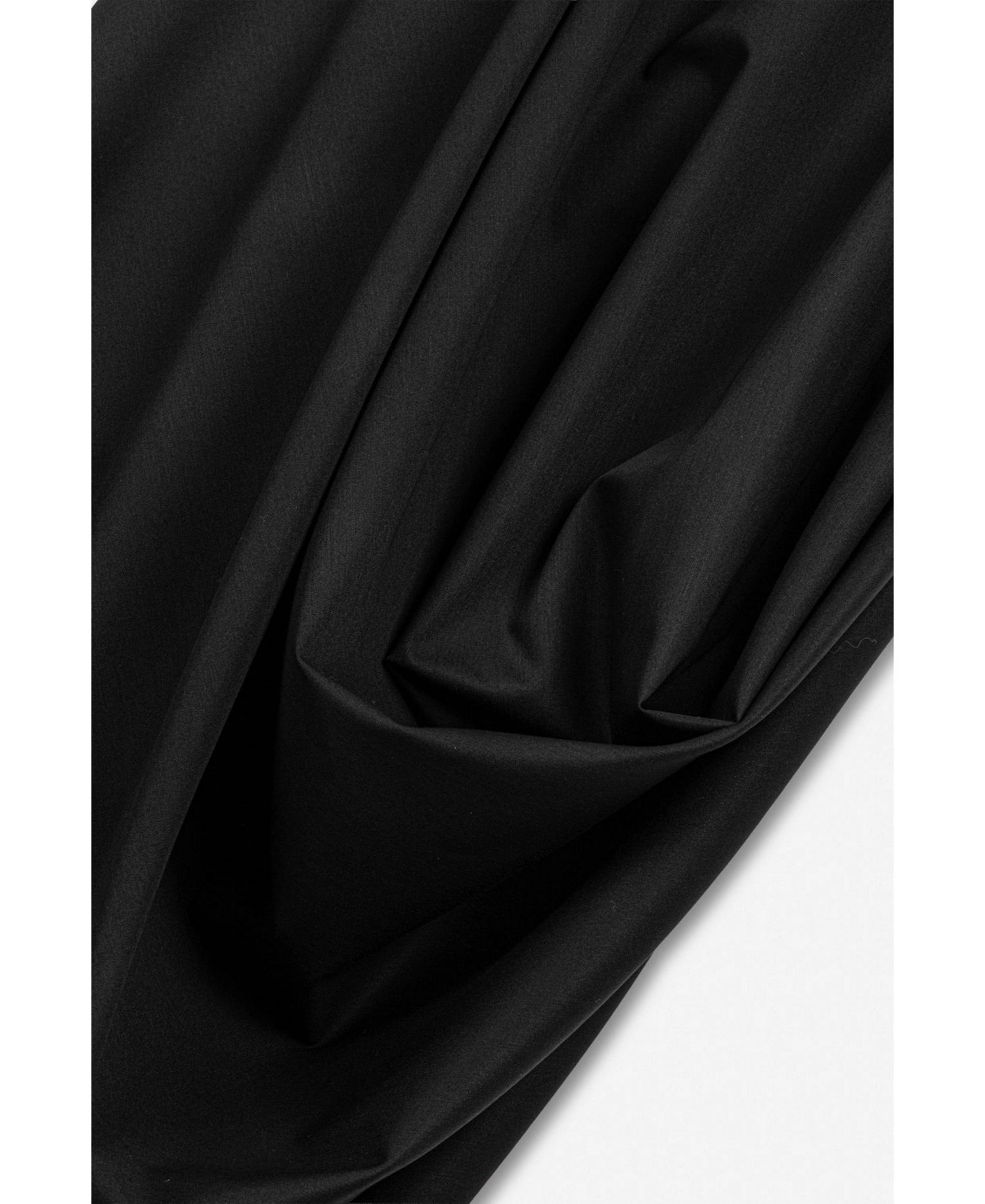 Women's Draped Pleat Detail Midi Skirt