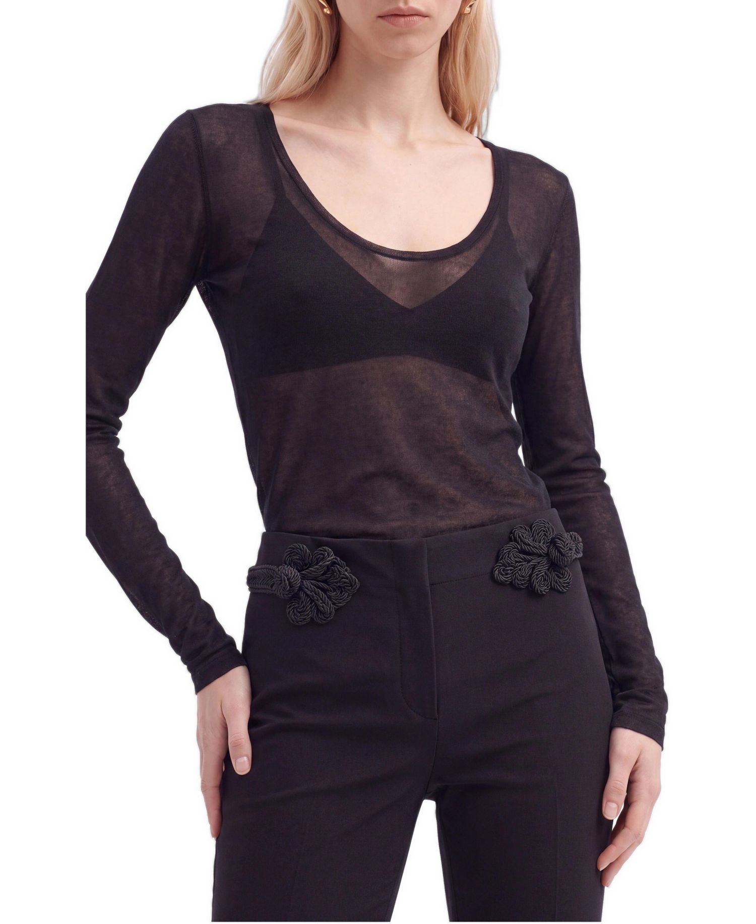 Women's Sheer Knit Top