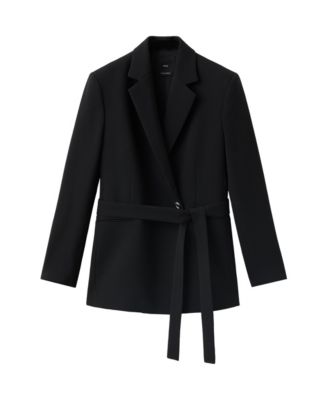 Women's Double-Breasted Belted Blazer