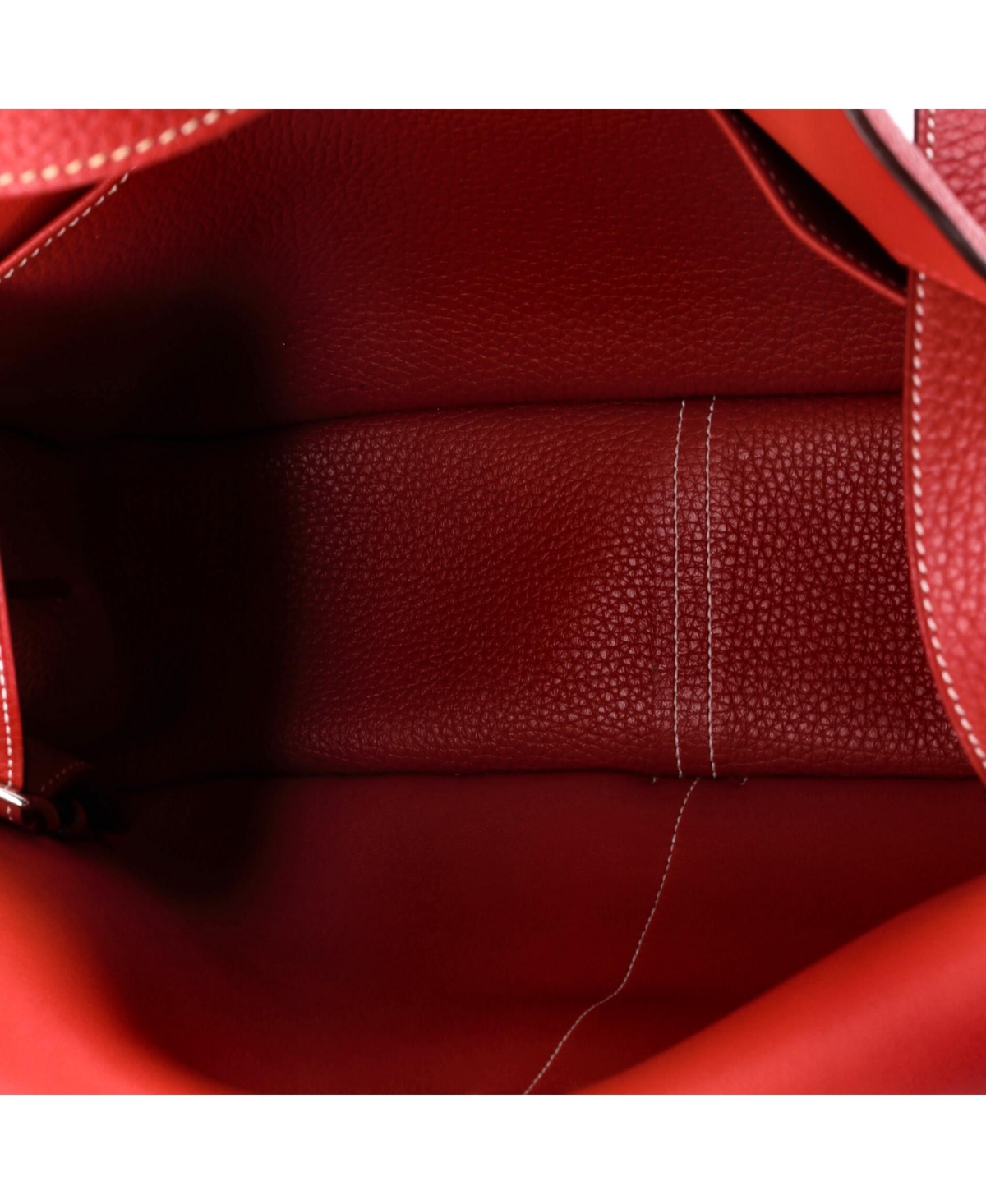 Hermes Halzan 31 Leather Top-Handle Shoulder Bag