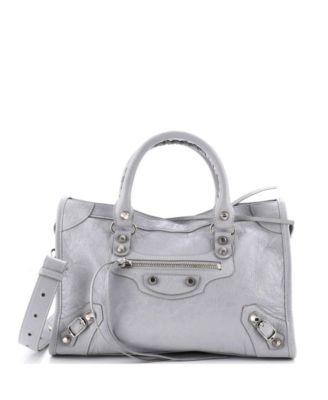 Small Le City Leather Shoulder Bag with Removable Strap