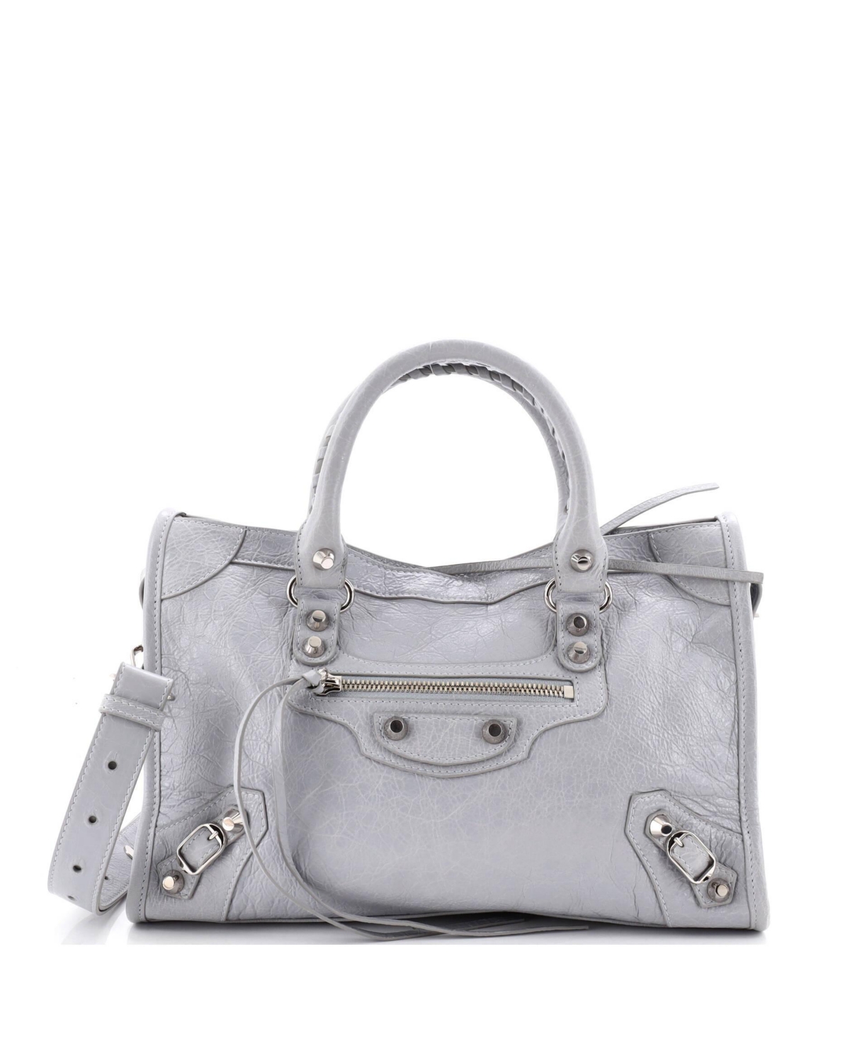 Pre-Owned Balenciaga Small Le City Bag Leather - Grey