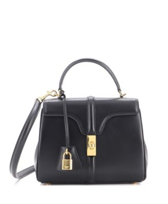 Small 16 Top Handle Leather Shoulder Bag