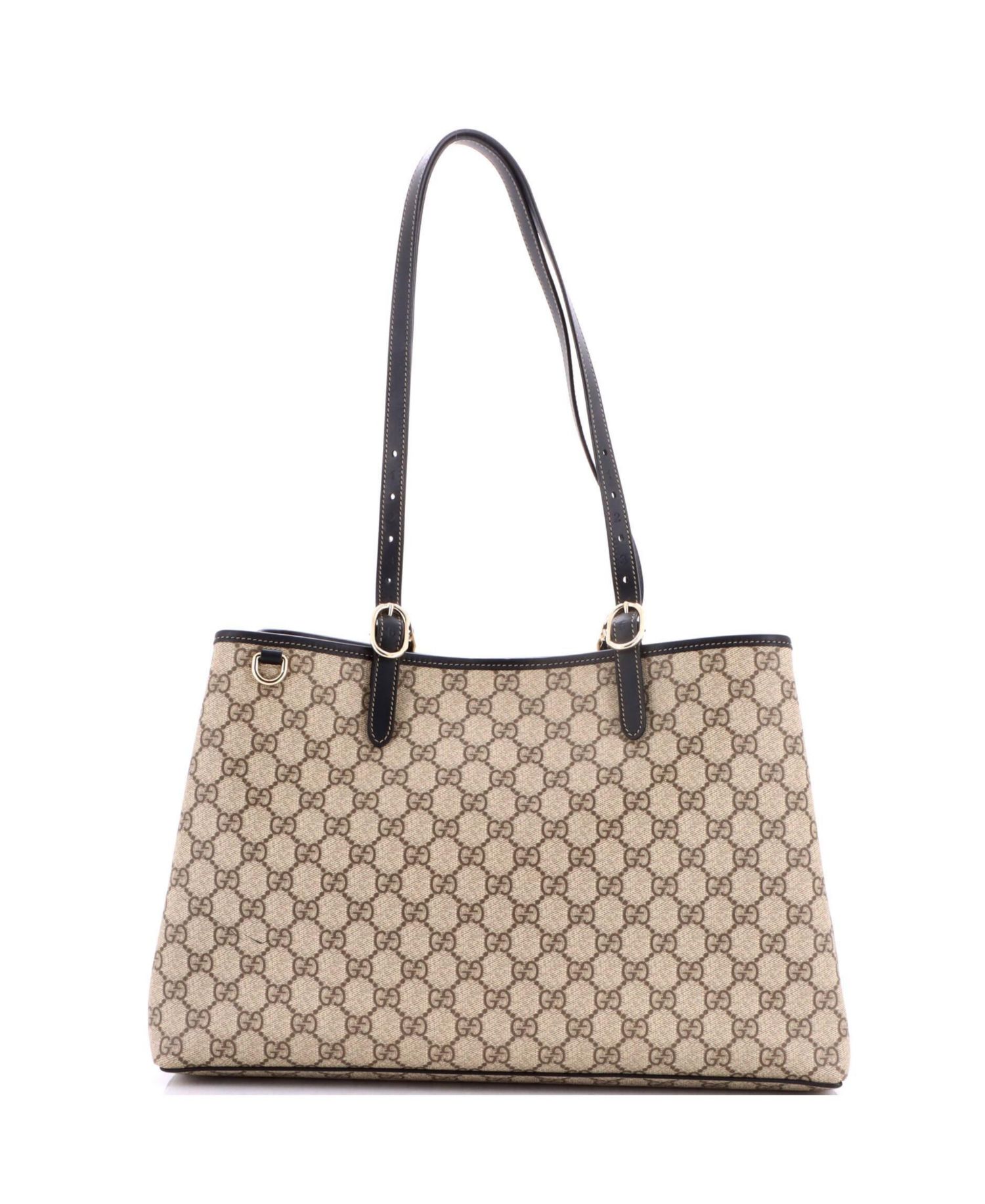 Large GG Emblem Coated Canvas Tote