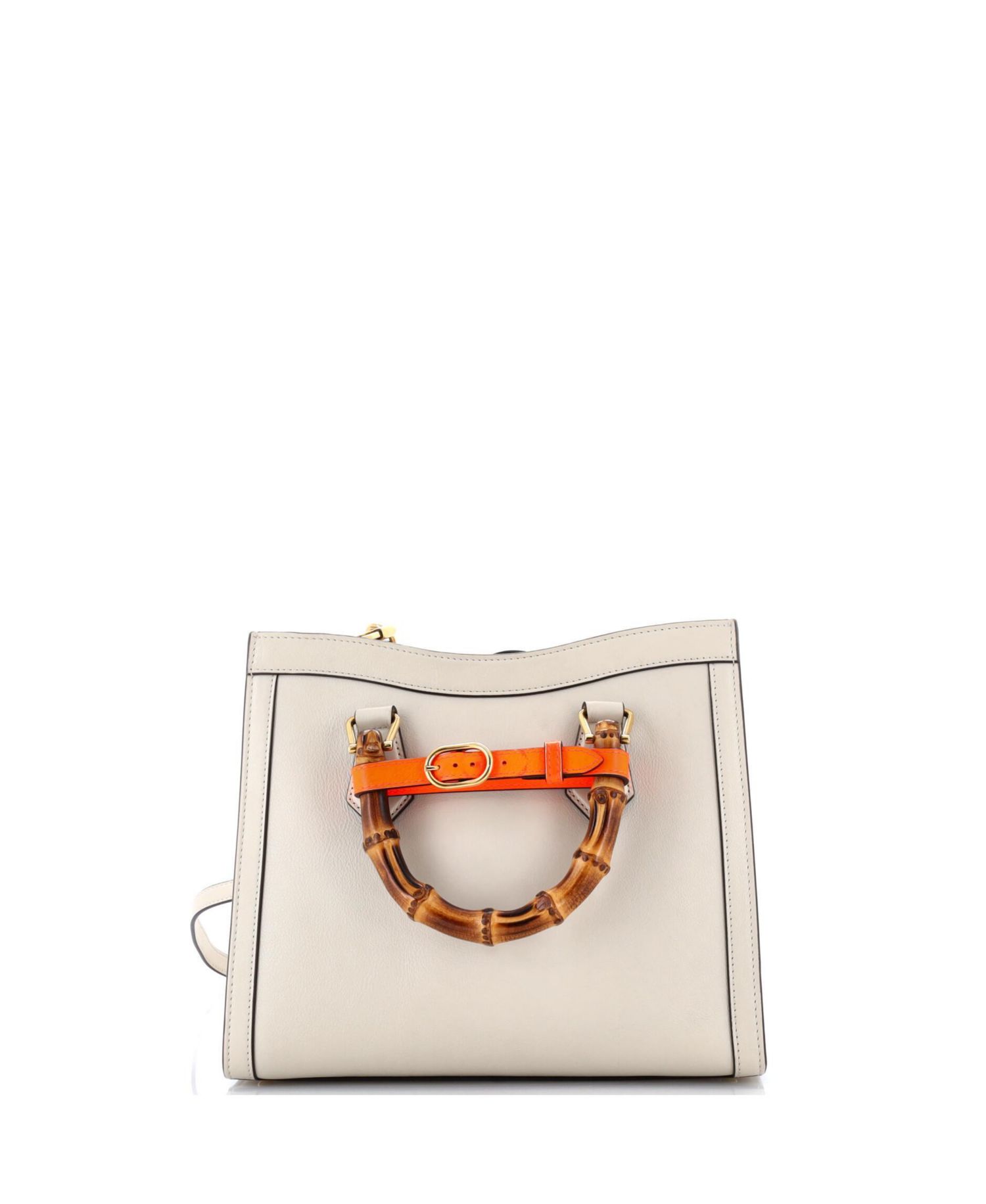 Small Diana NM Bamboo Handle Tote Leather