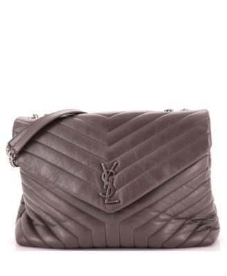Saint Laurent Loulou Matelasse Chevron Leather Shoulder Bag