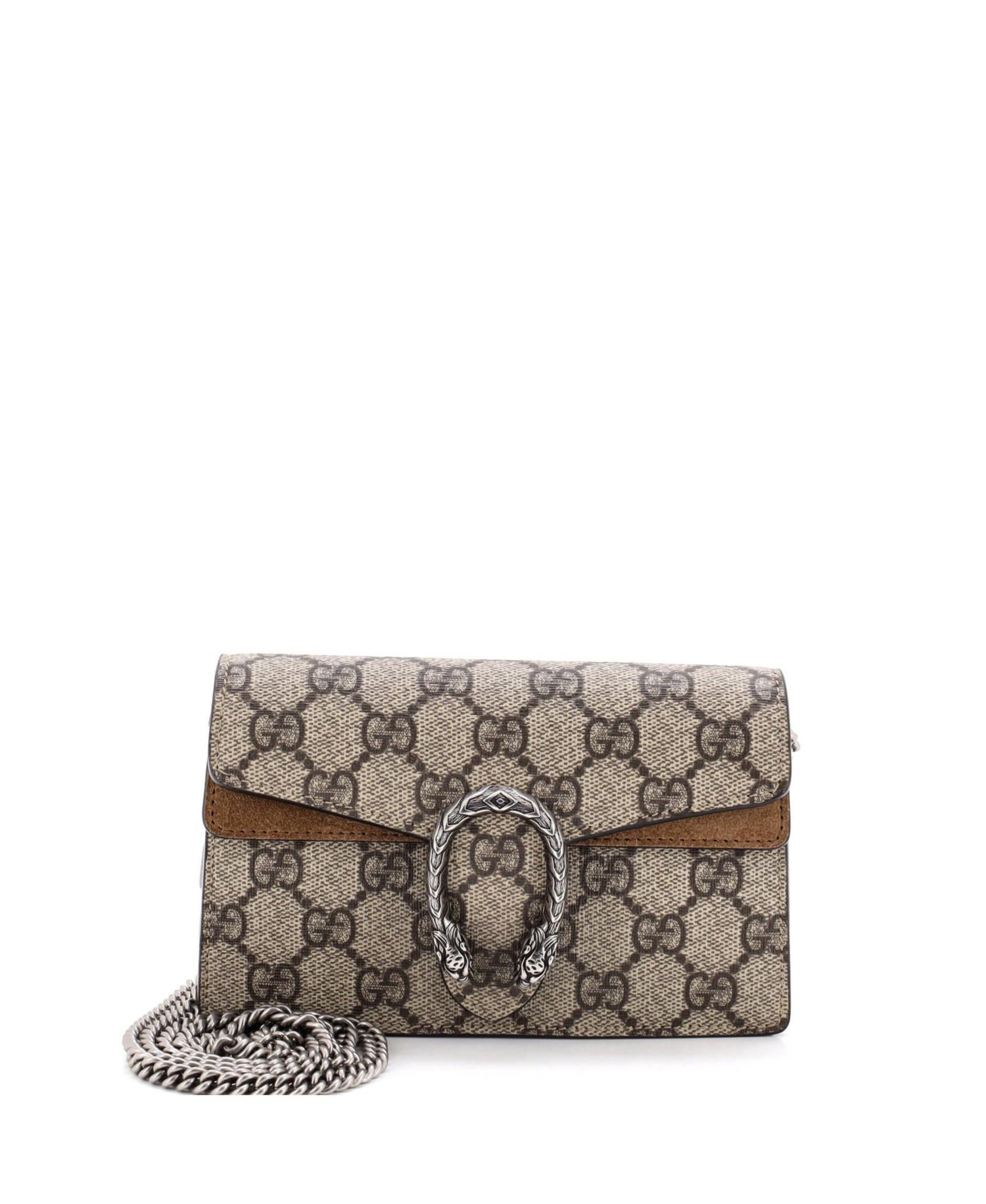 Super Mini Dionysus GG Coated Canvas Crossbody Bag