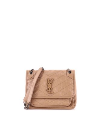 Chevron Chain-Strap Niki Shoulder Bag