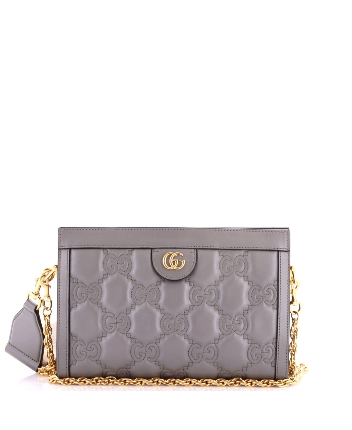 Pre-Owned Gucci Small Gg Shoulder Bag Gg Matelasse Leather