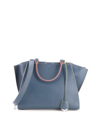 Petite 3Jours Tablet-Compatible Top-Handle Leather Satchel
